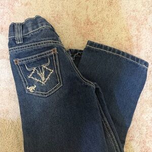 Kids Blue Denim Jeans with Embroidered Pocket
